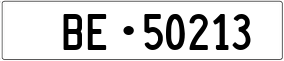 Trailer License Plate